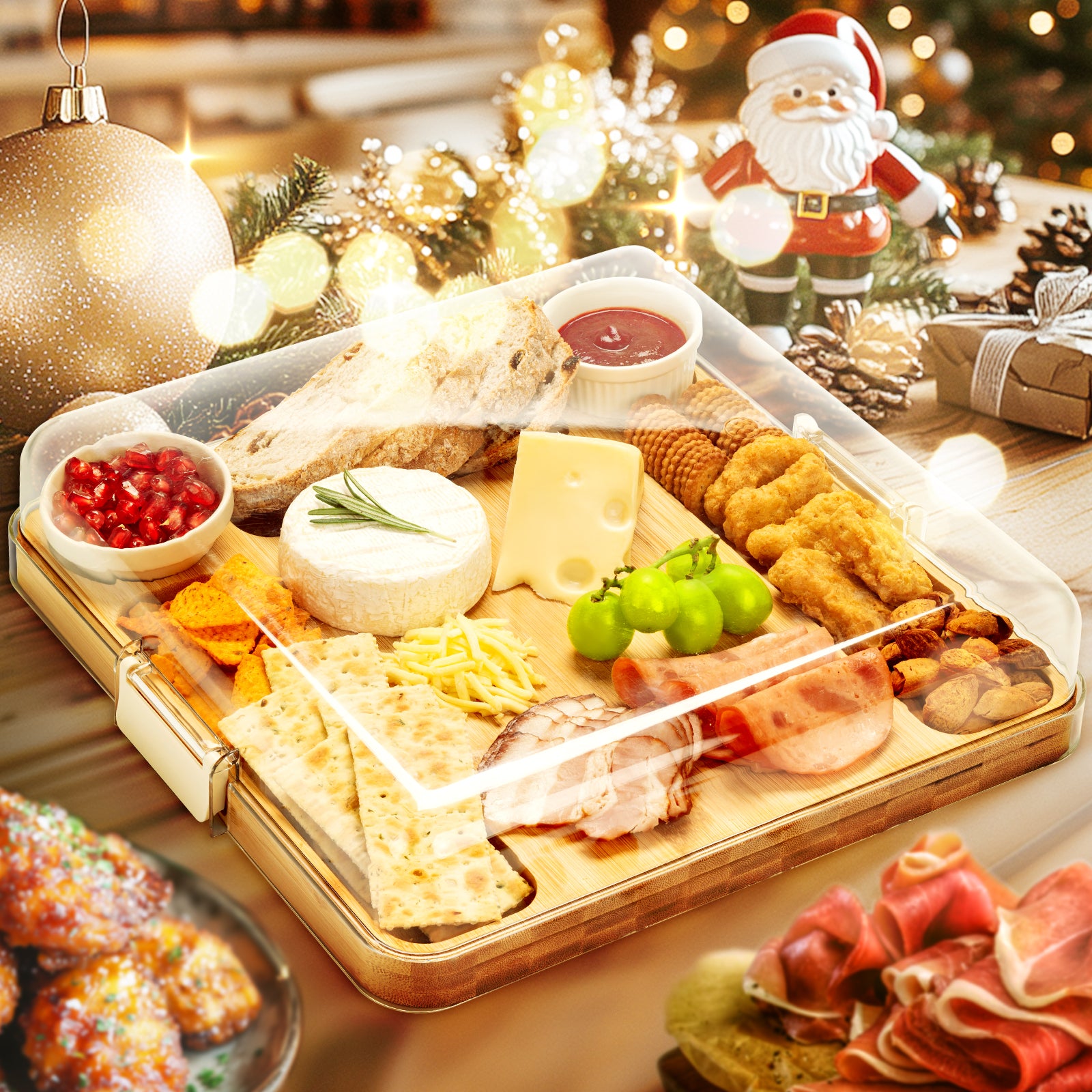 Cheese board with lid