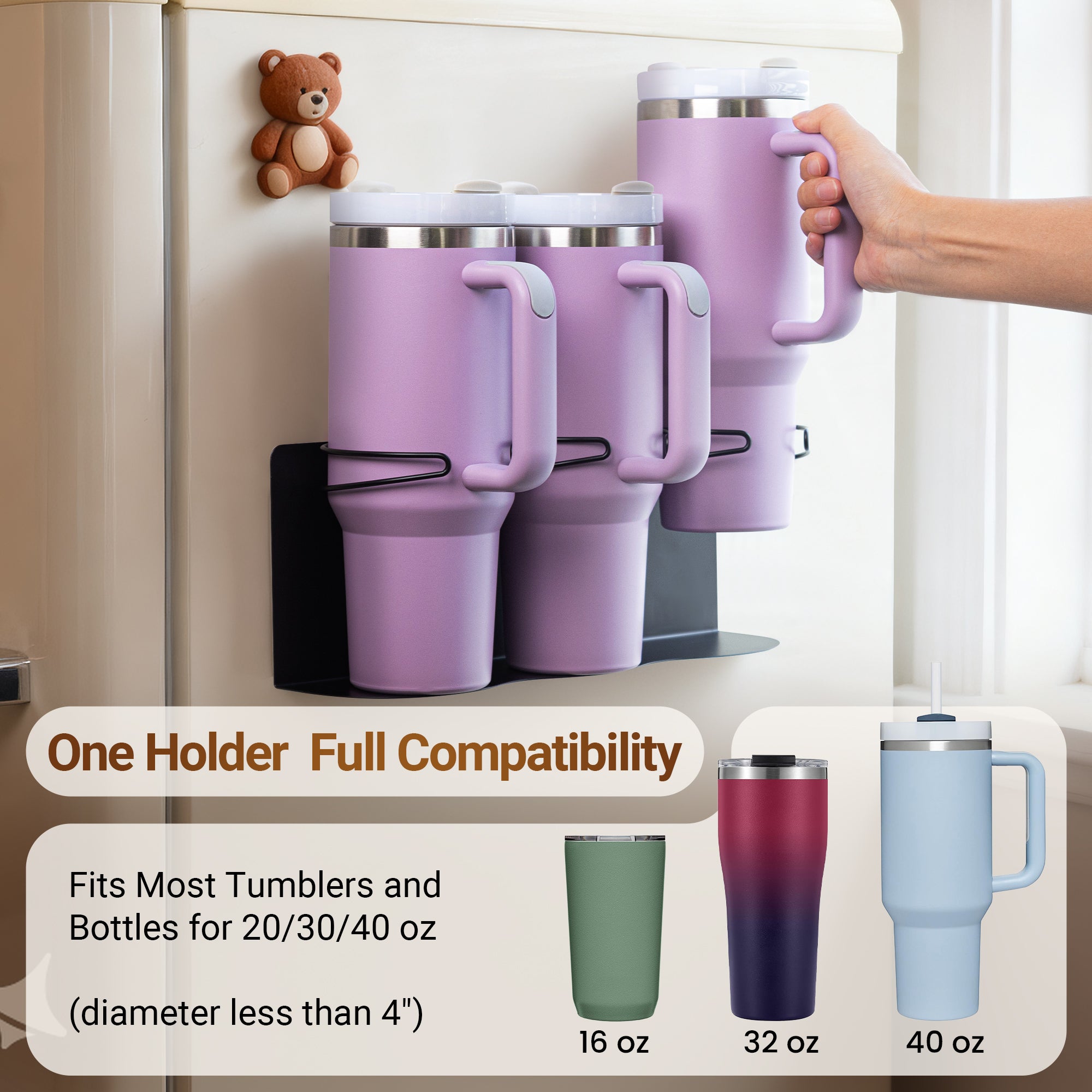 Magnetic Cup Holder for Fridge