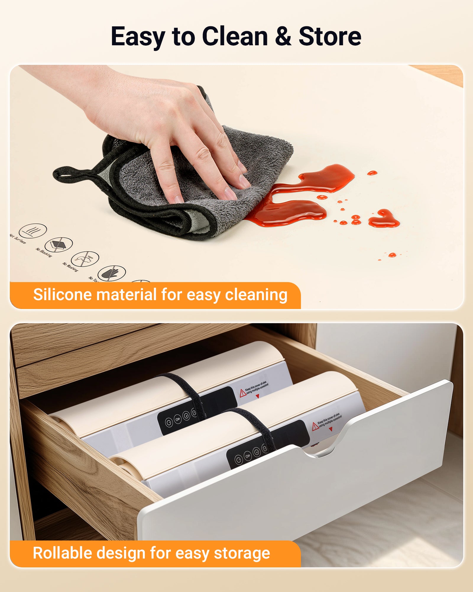 Thermal insulation heating pad