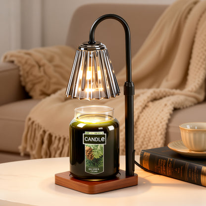 Marycele Candle Warmer Lamp for Yankee Candles, Christmas Birthday Gifts for Mom Women Sister Her, House Warming Gifts, Thanksgiving Decorations for Office Room Home Decor, Clear Wax Warmer with Timer